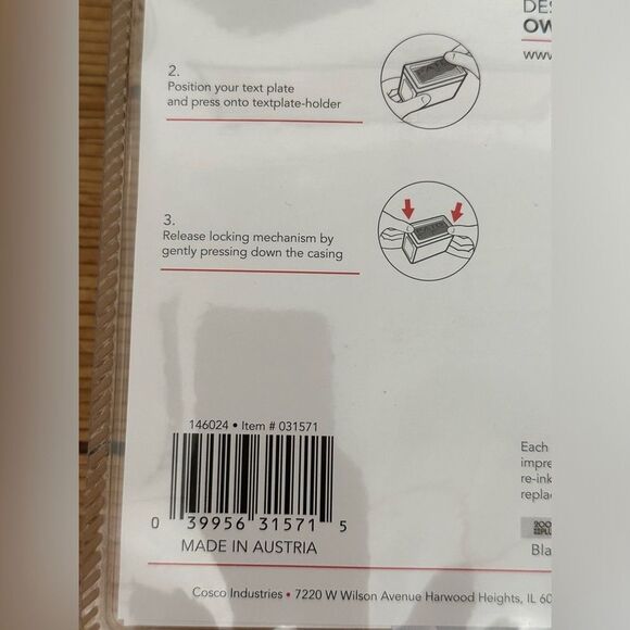 Cosco 2000 Plus Jumbo Message Stamp, PAID, RECEIVED, FAXED - Brand NEW Sealed - Picture 5 of 7